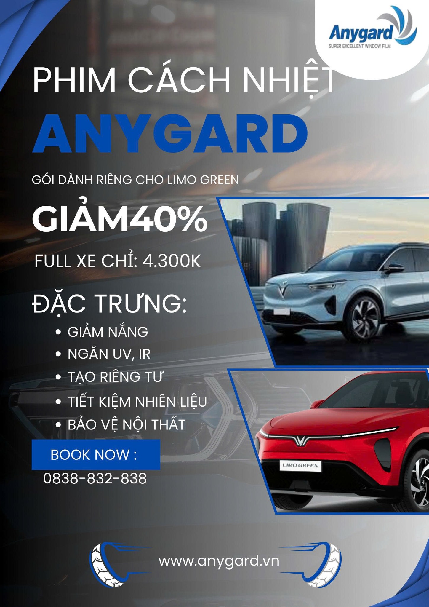 Dán film cách nhiệt Limo Green tại TP HCM